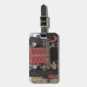 Alter roter Traktor Gepäckanhänger (Vorderseite vertikal)