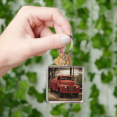 Alter rotes Feuer-LKW-Schlüsselanhänger Schlüsselanhänger (Hand)