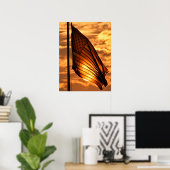 Alter Ruhm bei Sonnenuntergang Poster (Heimbüro)