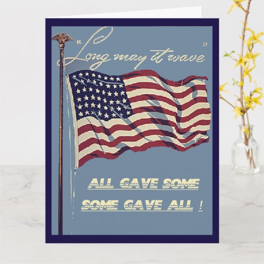 Alter Ruhm, kann es große Gruß-Karte lang Karte (Gelbe Blume)