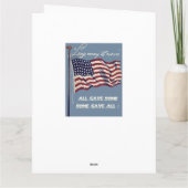 Alter Ruhm, kann es große Gruß-Karte lang Karte (Rückseite)