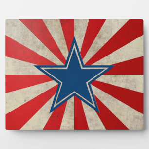 Alter Ruhm - Rot, Weiß und Blau Fotoplatte