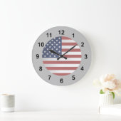 Alter Ruhm wählen Ihre Hintergrundfarbe Große Wanduhr (Zuhause)
