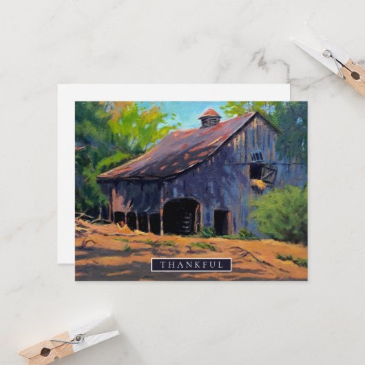 Alter rustikaler Landsitz Karte (Vorderseite/Rückseite Beispiel)