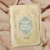 Alter rustikaler Zeitschriftenkalender Planer