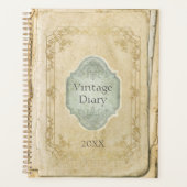 Alter rustikaler Zeitschriftenkalender Planer (Vorderseite)