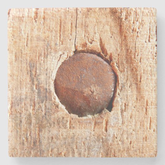 Alter Rusty Nail Marmor Stone Untersetzer (Vorderseite)