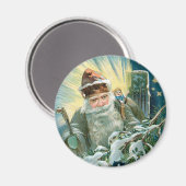 Alter Sankt Nikolaus Magnet (Vorderseite/Rückseite)