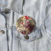 Alter Sankt Nikolaus mit Geschenken im Button (Beispiel)
