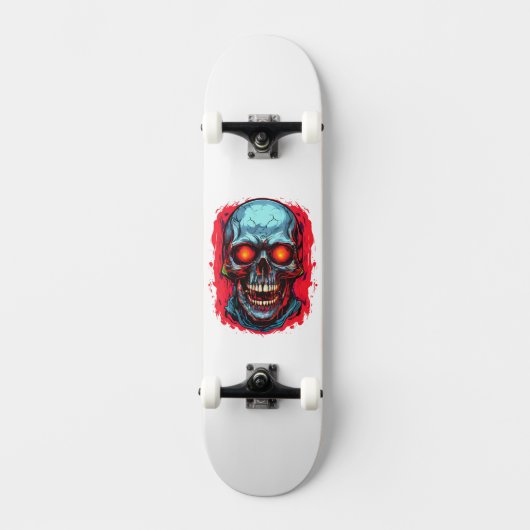 Alter Schädel Skateboard (Vorderseite)