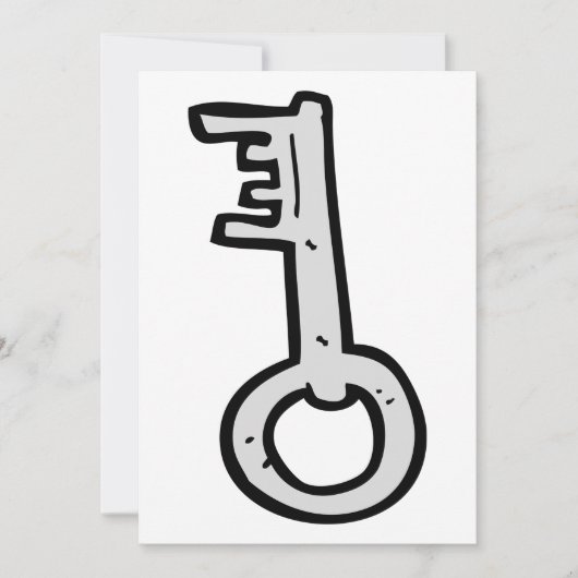 Alter Schlüssel Einladung (Vorderseite)