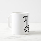 Alter Schlüssel Kaffeetasse (Vorderseite Links)