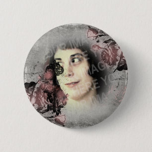 Alter Schlüssel und benutzerdefinierte Rose Foto Button