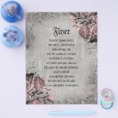 Alter Schlüssel und Rose Flyer (Einzeln)