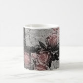 Alter Schlüssel und Rose Kaffeetasse (Mittel)