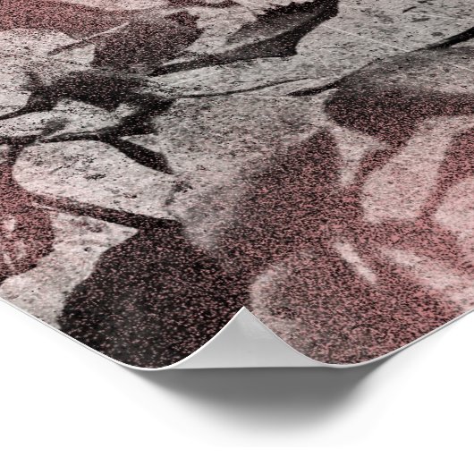 Alter Schlüssel und Rose Poster (Ecke)