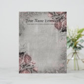 Alter Schlüssel und Rosen Briefkopf (Stehend Vorderseite)