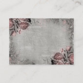 Alter Schlüssel und Rosen Telefonnummerkarte (Rückseite)