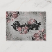 Alter Schlüssel und Rosen Telefonnummerkarte (Rückseite)