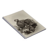 Alter Schmalspurdampf-Motor Gr-269 Notizblock (Rechte Seite)