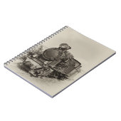 Alter Schmalspurdampf-Motor Gr-269 Notizblock (Linke Seite)