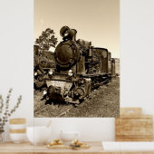 Alter Schmalspurdampf-Motor Gr-269 Poster (Küche)