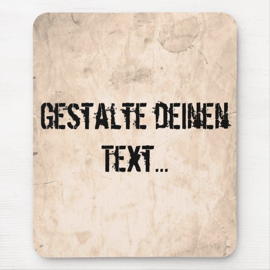 Alter schmutziger Hintergrund Mousepad (Vorne)