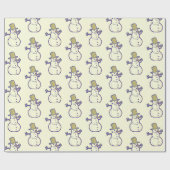 Alter Schneemann Geschenkpapier (Flach)