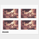 ALTER SCHNELLSTÜCK RECHTECKIGER AUFKLEBER (Blatt)