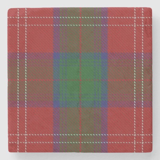 Alter Schotte-Taverne-Clan Chisholm Tartan Steinuntersetzer (Vorderseite)