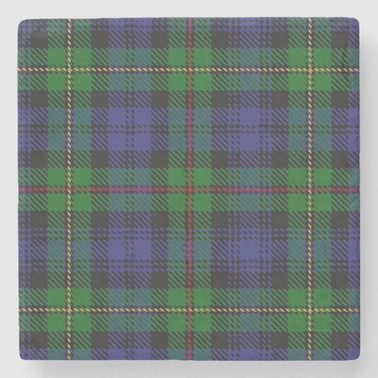 Alter Schotte-Taverne-Clan MacEwen McEwen Tartan Steinuntersetzer (Vorderseite)