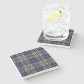 Alter Schotte-Taverne-Clan-NapierTartan Steinuntersetzer (Seitenansicht)