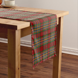 Alter schottischer Clan Chattan Tartan kariert Kurzer Tischläufer