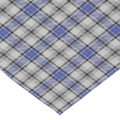 Alter schottischer Clan Hannay weißer blauer Kurzer Tischläufer (Ecke)