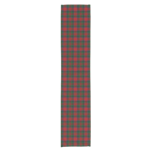 Alter schottischer Clan MacDuff Tartan kariert Kurzer Tischläufer (Vorderseite)