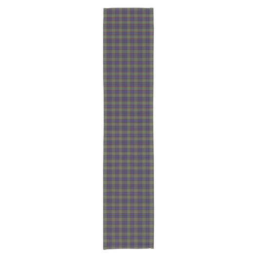 Alter schottischer Clan MacLellan Tartan kariert Kurzer Tischläufer (Vorderseite)