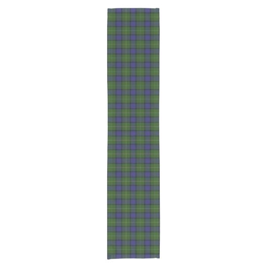 Alter schottischer Clan Muir Tartan kariert Kurzer Tischläufer (Vorderseite)