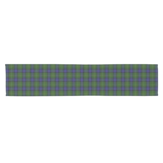 Alter schottischer Clan Muir Tartan kariert Kurzer Tischläufer (Horizontal)