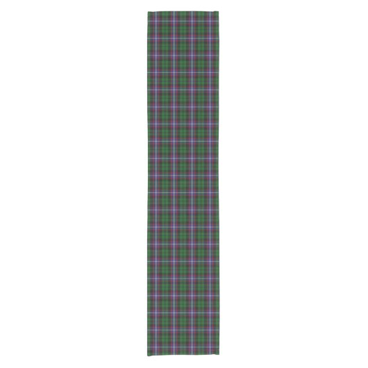 Alter schottischer Clan-RussellTartan kariert Kurzer Tischläufer (Vorderseite)