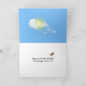 alter Schubkarren mit Blume Tag Karte (Innenseite)