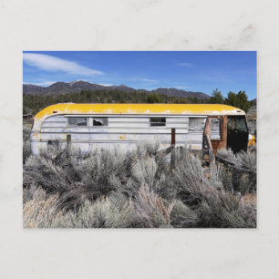 Alter Schulbus Postkarte