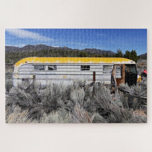 Alter Schulbus Puzzle (Horizontal)