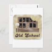 Alter Schulstil Postkarte (Vorne/Hinten)