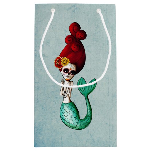 Alter Schultag der toten Meerjungfrau Kleine Geschenktüte (Rückseite)