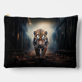 Alter schwarzer und orangefarbener Tiger im surrea Zubehörtasche