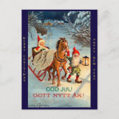 Alter Schwede Tomte Elf-frohe Weihnachten u. neues (Vorderseite)