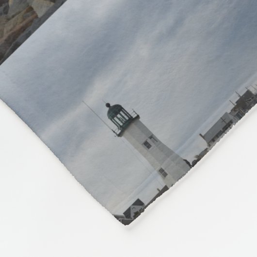 Alter Scituate Leuchtturm Fleecedecke (Ecke)
