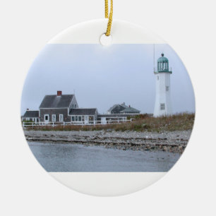 Alter Scituate Leuchtturm Massachusetts Keramik Ornament