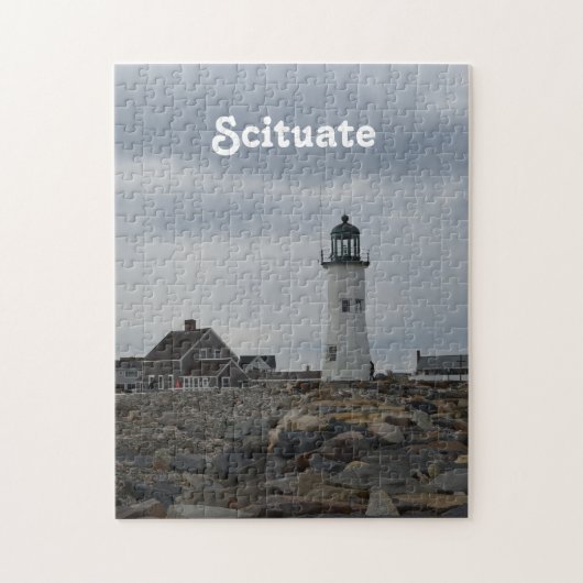 Alter Scituate Leuchtturm Puzzle (Vertikal)