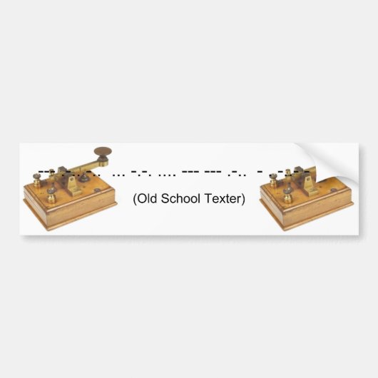 Alter Shool Texter Autoaufkleber (Vorne)